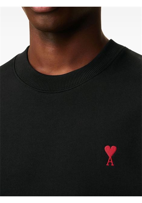 felpa adc uomo nera AMI PARIS | BFUSW035.730001